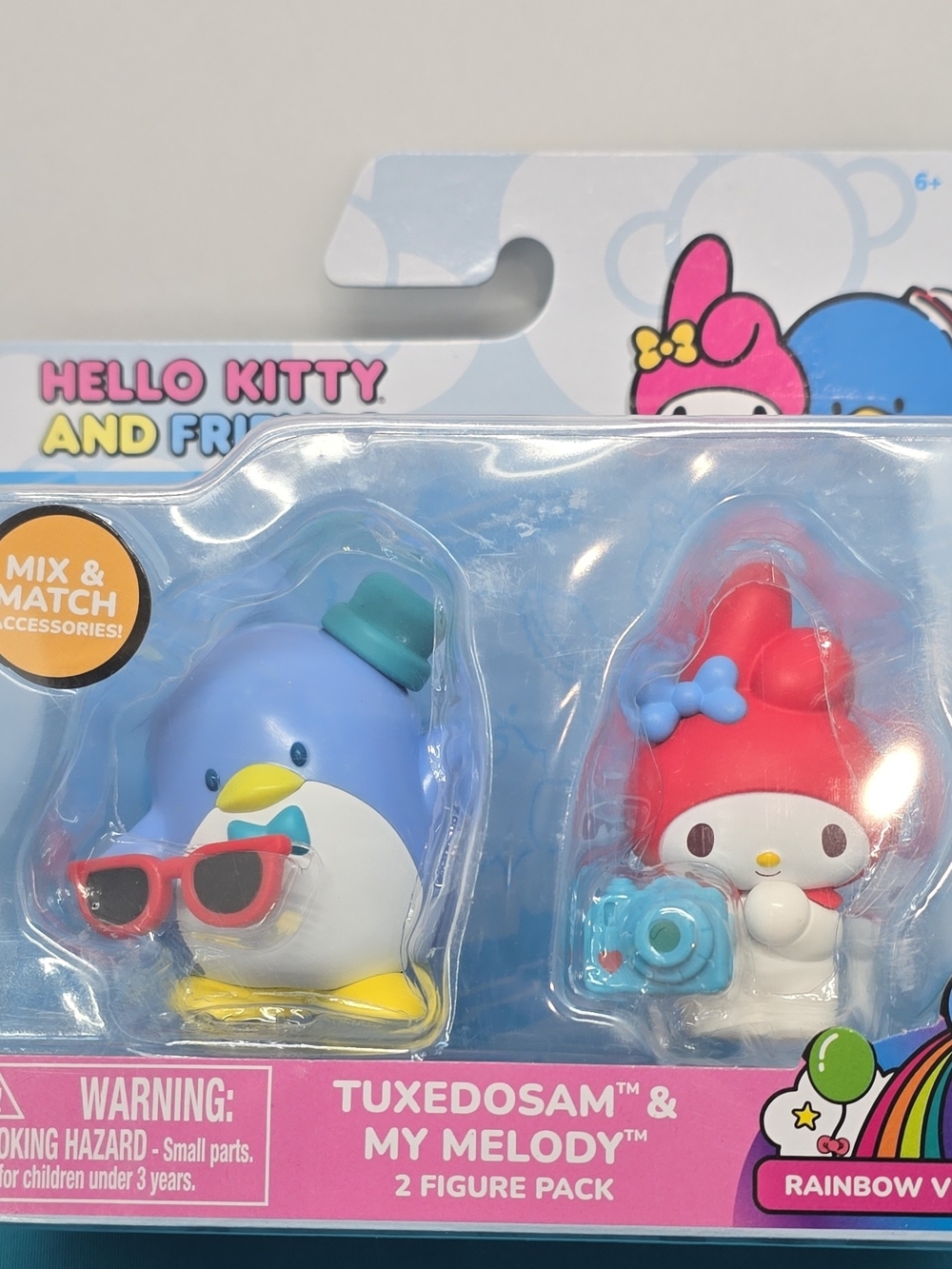 Sanrio Tuxedosam (Blue) & My Melody (Red) 2-Figure Pack